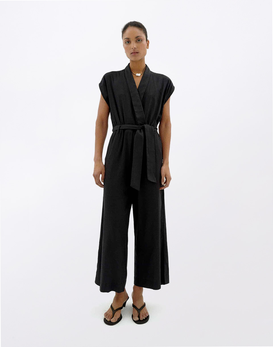 Thinking MU Black Malawi Jumpsuit BLACK XS