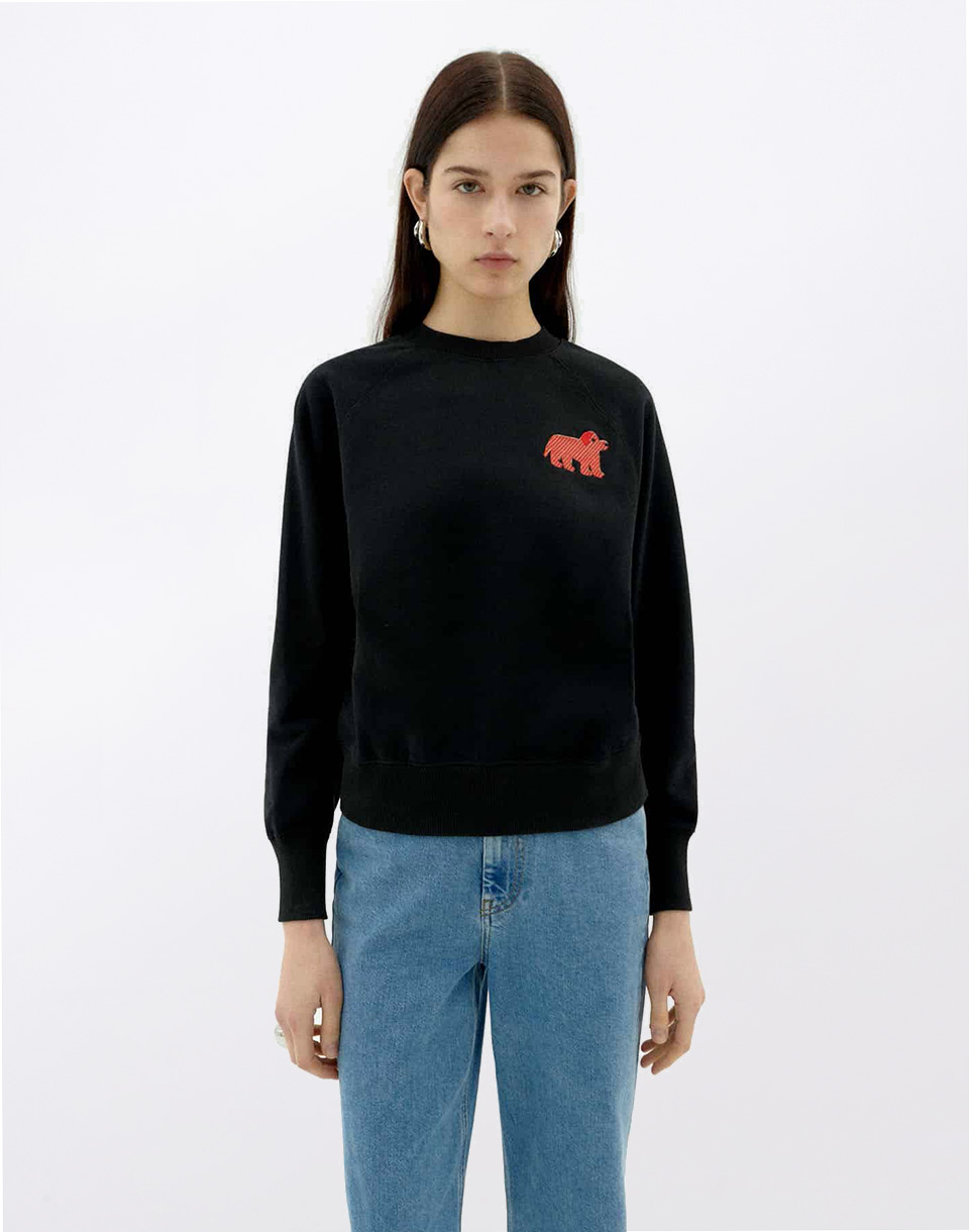 Thinking MU Doggy Bonnie Sweatshirt BLACK S
