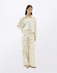 Thinking MU Sol Chain Hedda Pants ECRU 40