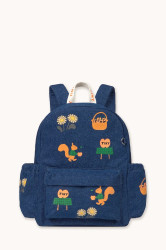 Tinycottons  batoh dětský džínový TINY APPLES DENIM BACKPACK