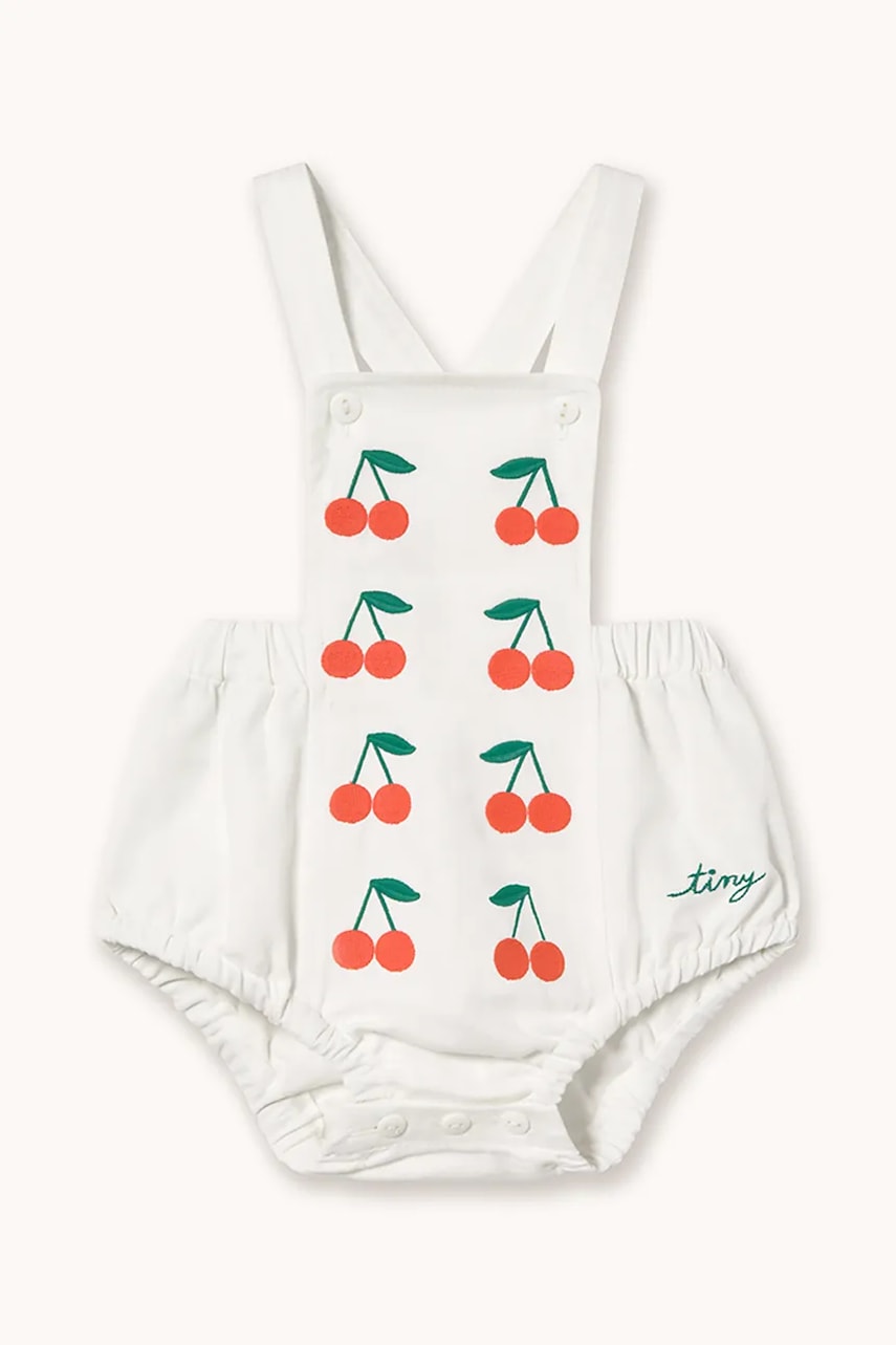Tinycottons  Bavlněné kojenecké body  MINI CHERRIES TWILL BODY