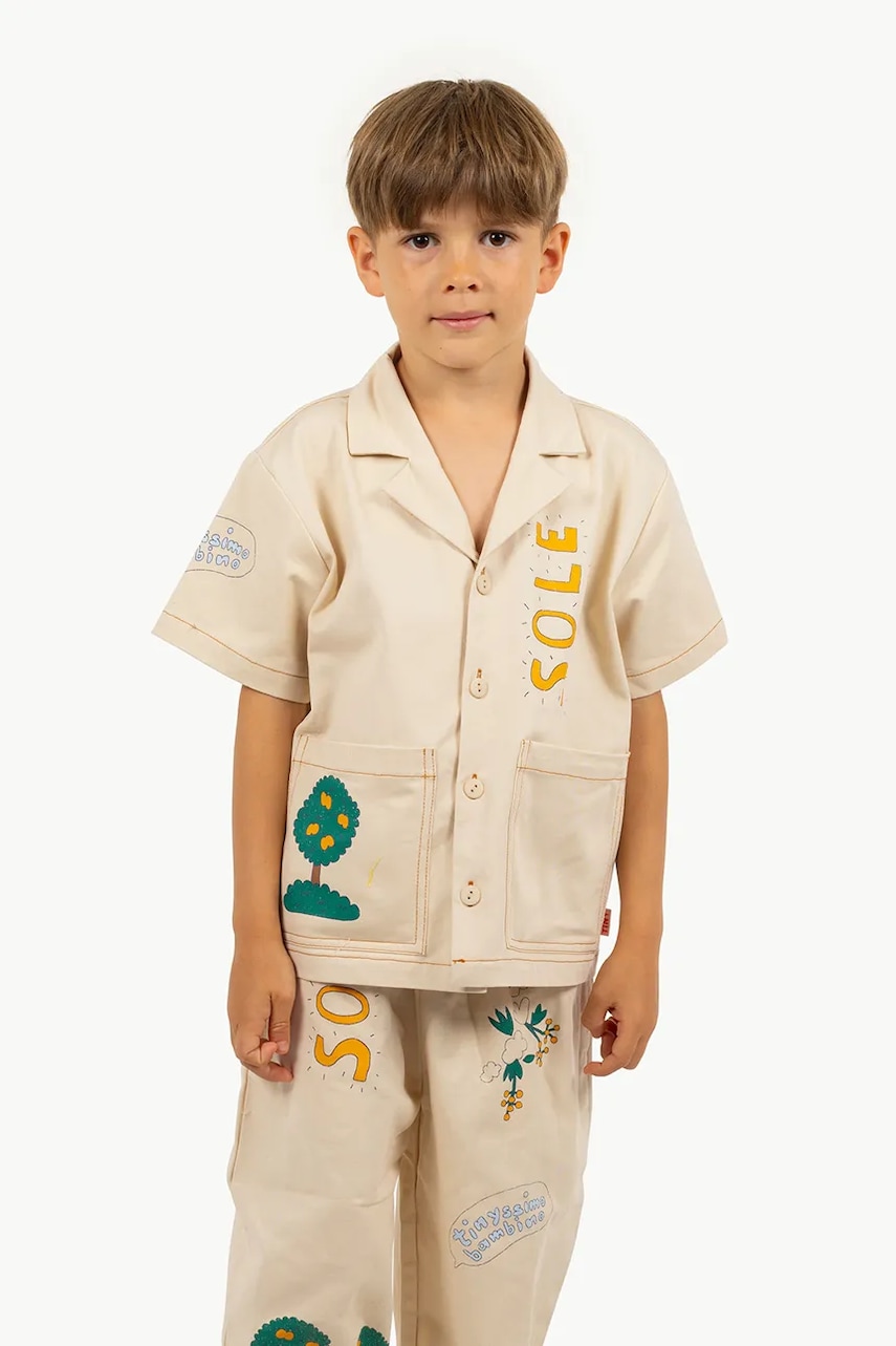 Tinycottons  Dětská bavlněná košile  ARTSY TREE SHIRT