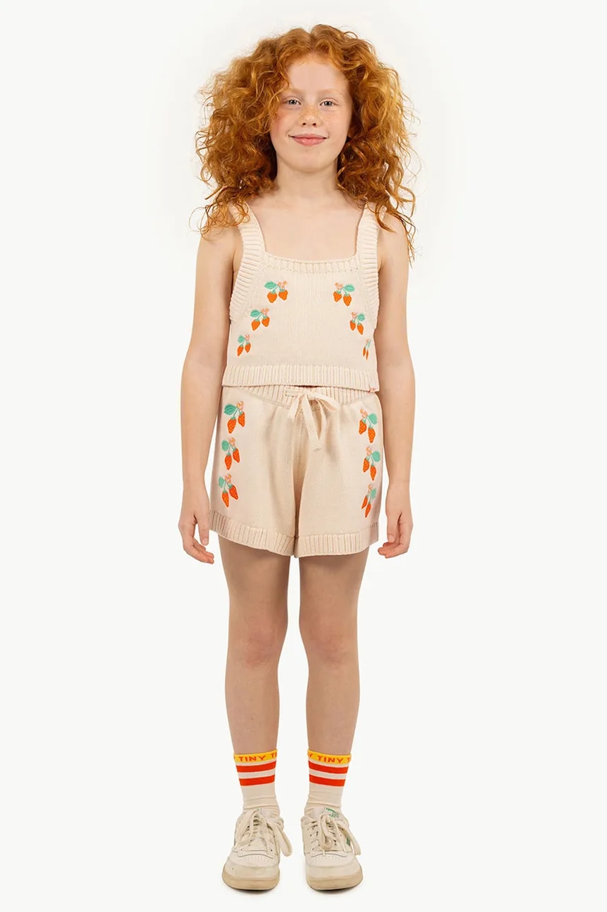 Tinycottons  Dětské bavlněné šortky  STRAWBERRIES SHORTS