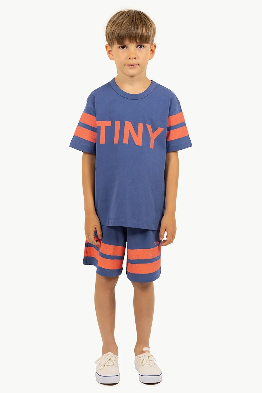 Tinycottons  Dětské bavlněné šortky  STRIPES LOGO SHORT