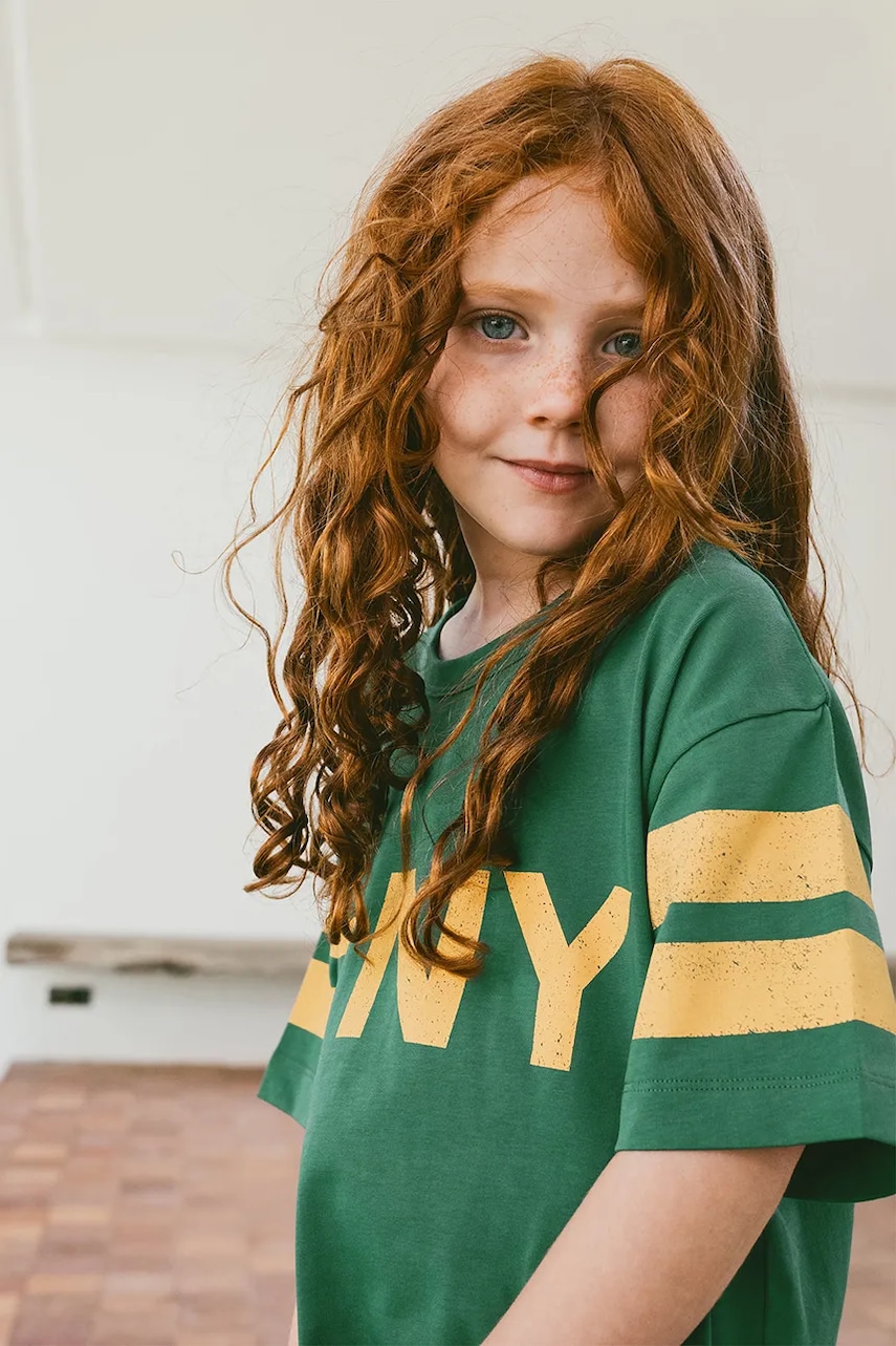 Tinycottons  Dětské bavlněné tričko  STRIPES LOGO TEE