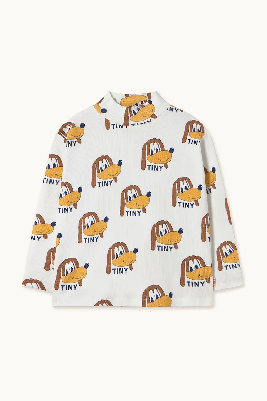 Tinycottons  Dětské tričko s dlouhým rukávem  DOGS RIB MOCKNECK