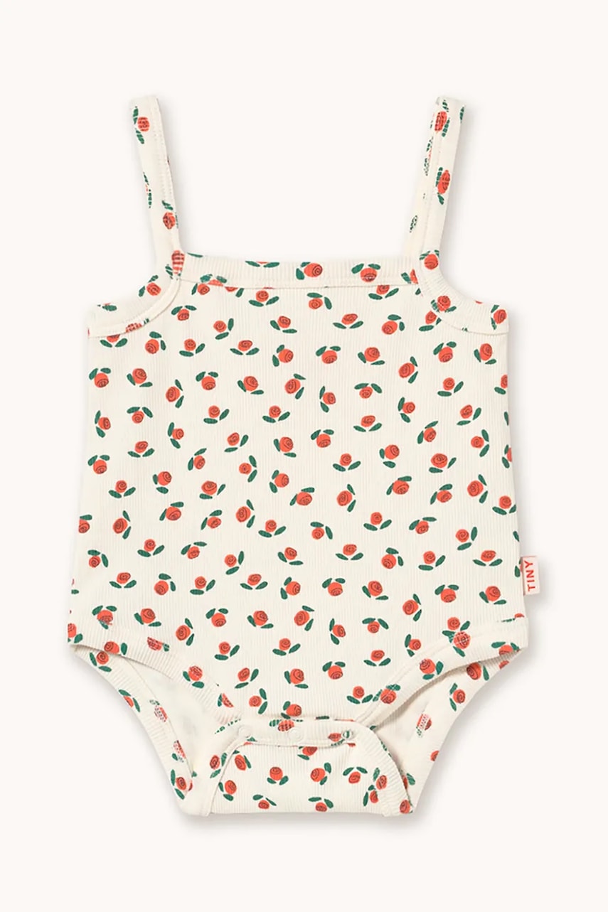 Tinycottons  Kojenecké body  TINY ROSES RIB SLEEVELESS BODY