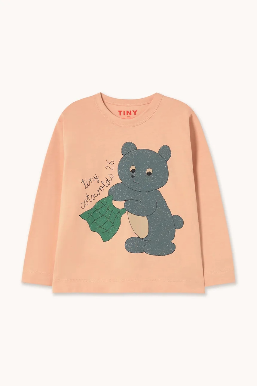 Tinycottons  tričko s dlouhým rukávem dětské bavlněné BEAR GRAPHIC SLEEVE TEE
