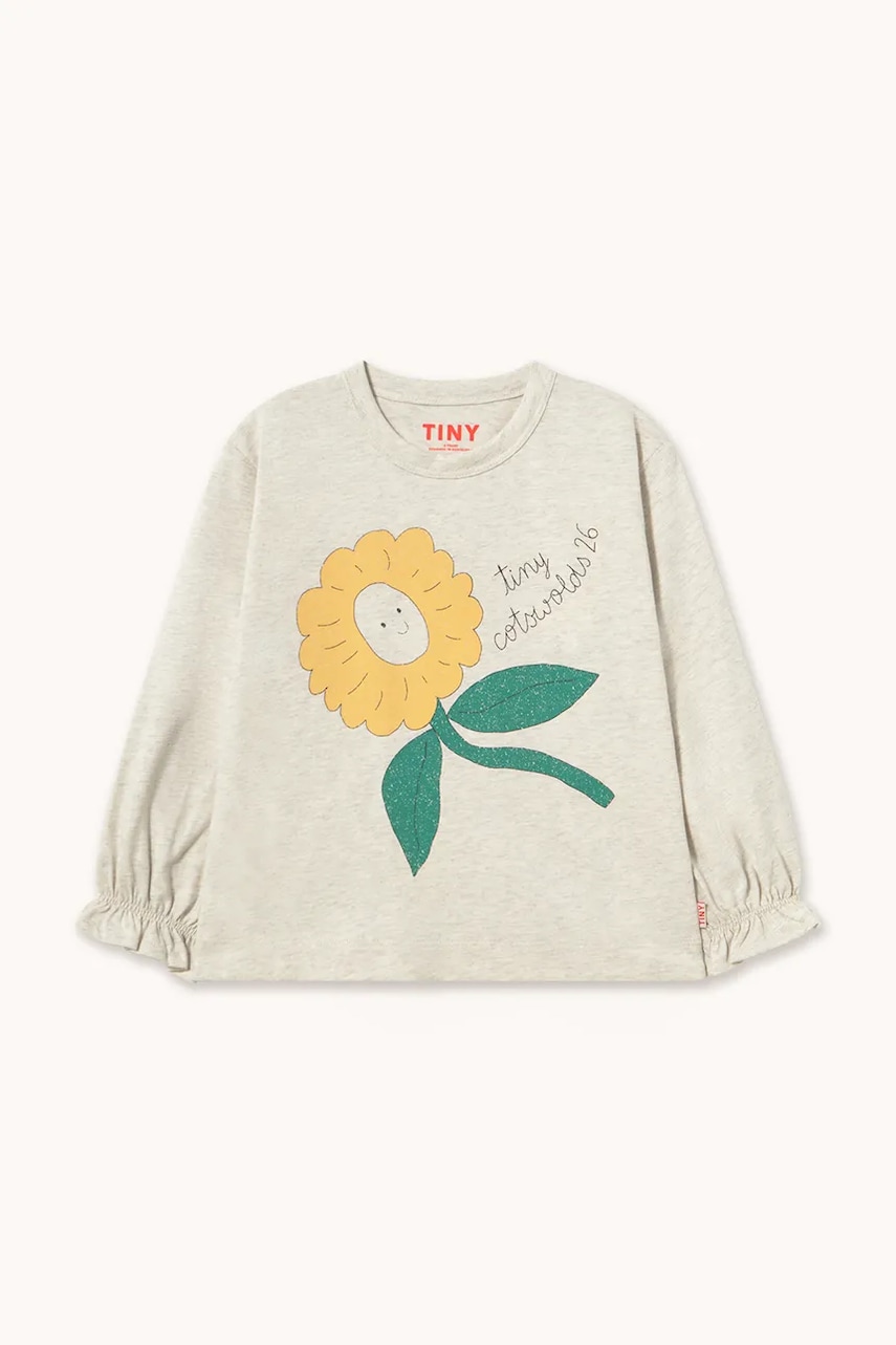 Tinycottons  tričko s dlouhým rukávem dětské bavlněné TINY DAISY GRAPHIC SLEEVE TEE