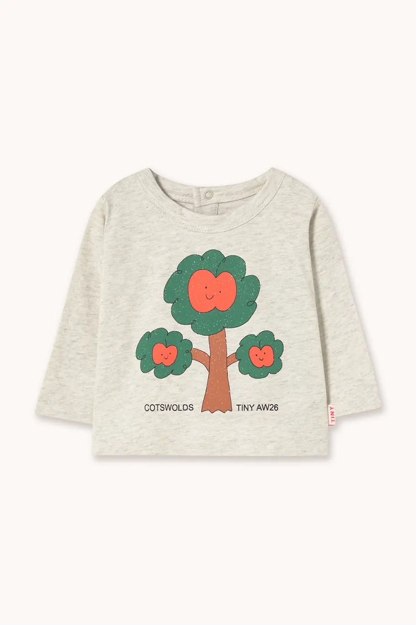 Tinycottons  tričko s dlouhým rukávem dětské bavlněné TREE GRAPHIC BABY TEE