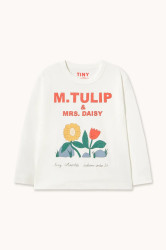 Tinycottons  tričko s dlouhým rukávem dětské bavlněné TULIP & DAISY GRAPHIC SLEEVE TEE