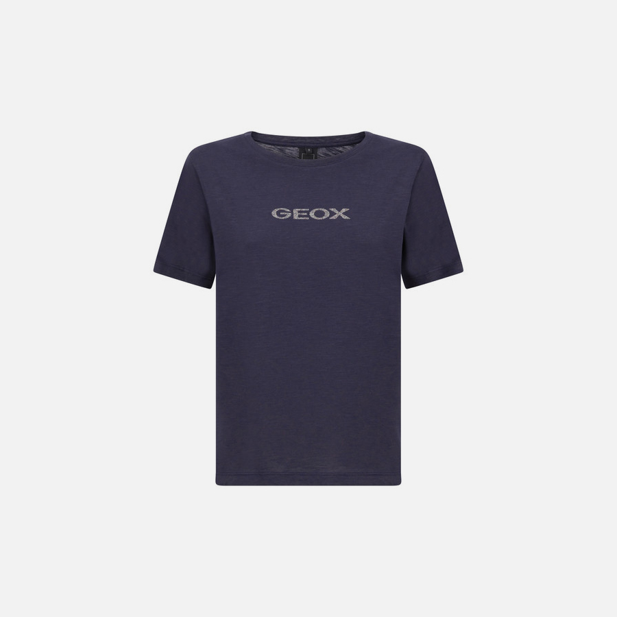Tmavě modré dámské tričko Geox T-Shirt - Dámské