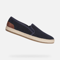 Tmavě modré pánské slip on tenisky Geox Pantelleria - Pánské