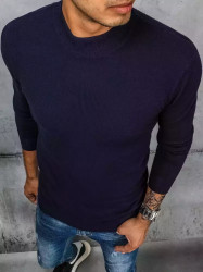 Tmavě modrý pánský propínací rolák basic Dstreet