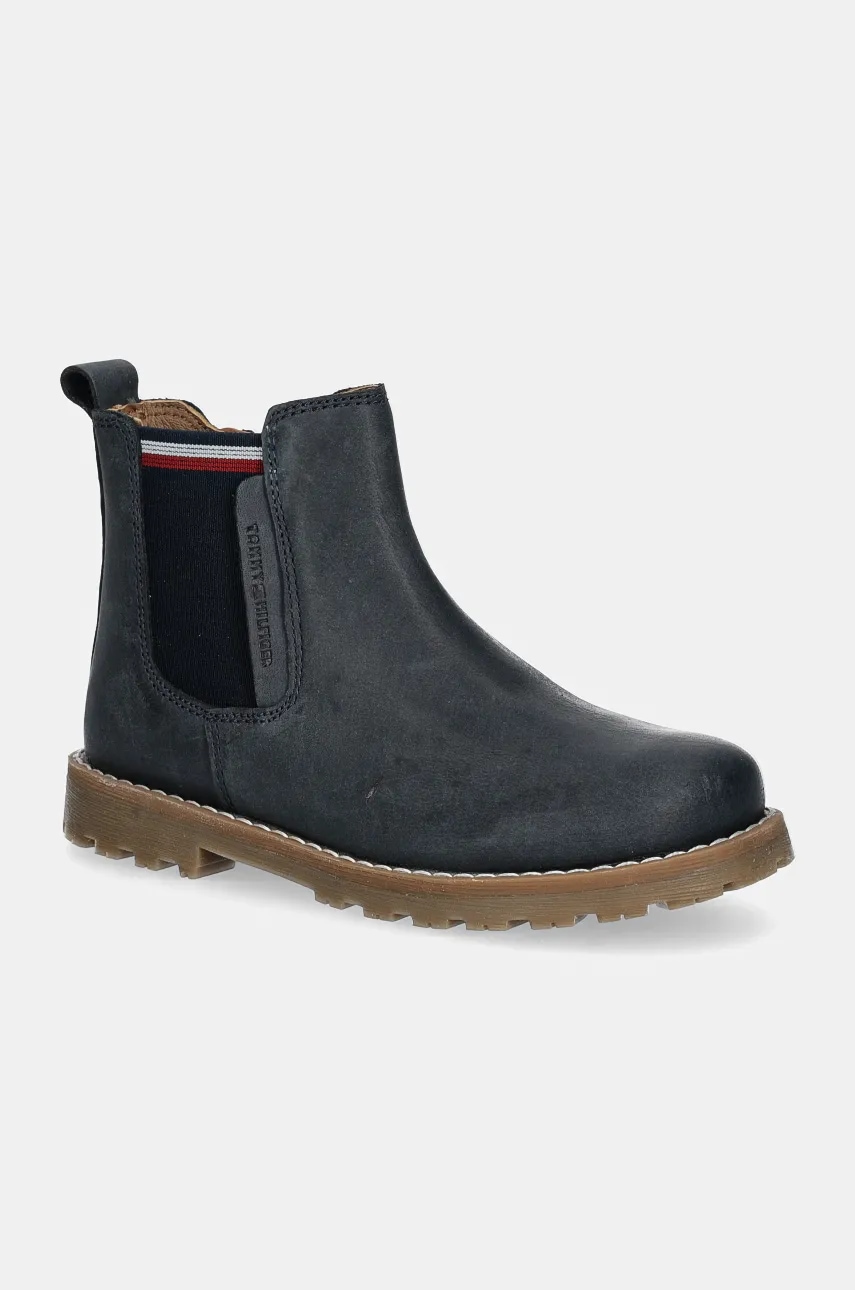 Tommy Hilfiger  Dětské kožené zimní boty
