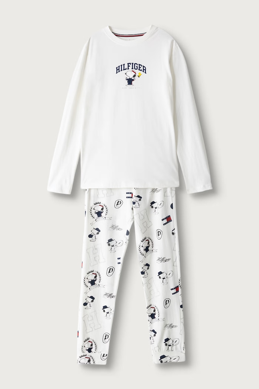 Tommy Hilfiger  dvoudílné pyžamo dětské bavlněné x Peanuts