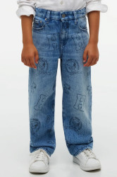 Tommy Hilfiger  džíny loose dětské x Peanuts