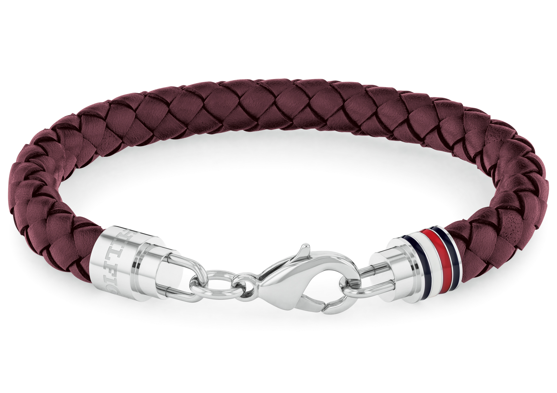Tommy Hilfiger Elegantní pánský náramek z červené kůže Tyson 2790547