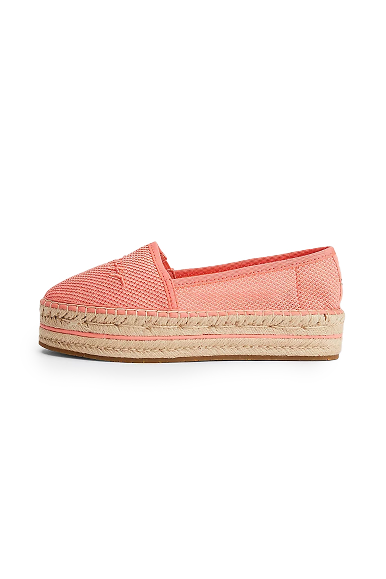 Tommy Hilfiger Espadrilles - TH TEXTURED FLATFORM ESPADRILLE orange