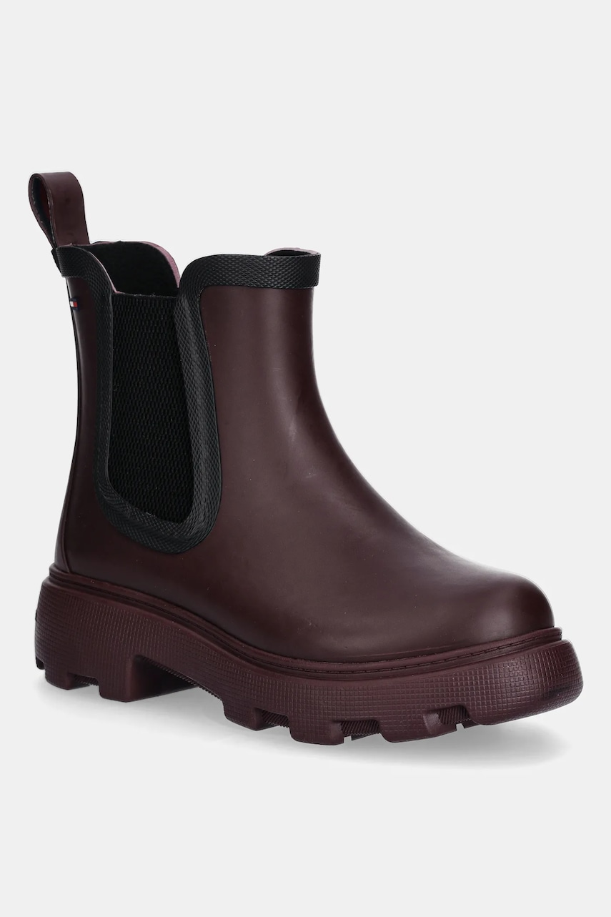 Tommy Hilfiger  Holínky  FLAG ANKLE RAINBOOT WARM LINING
