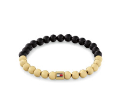 Tommy Hilfiger Korálkový náramek s onyxem Semi-Precious Beads 2780961
