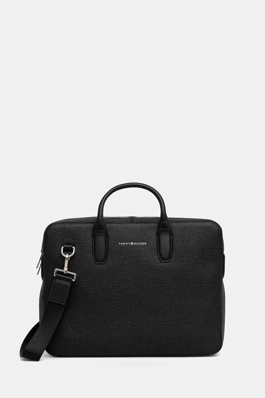 Tommy Hilfiger  Kožená taška na notebook  40 x 30 x 6 cm