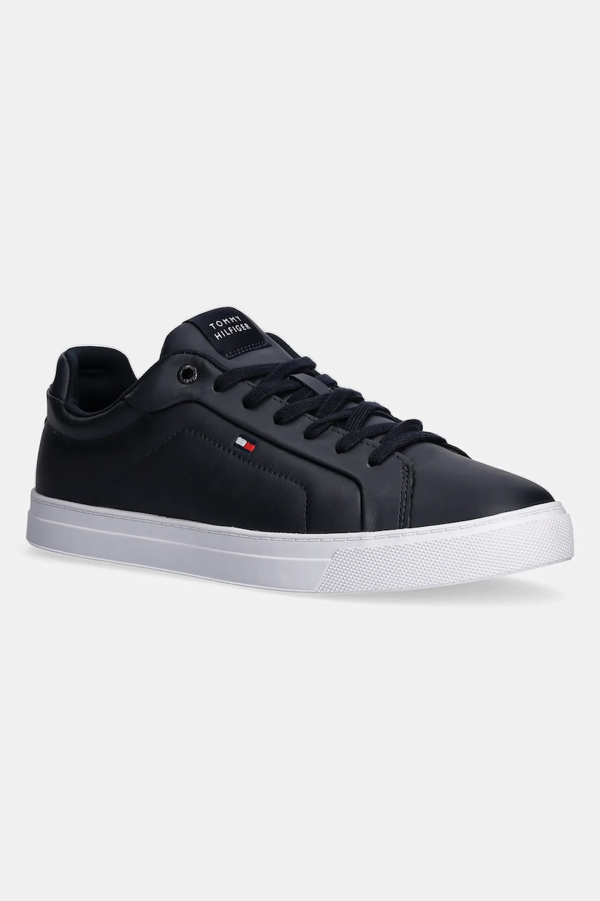 Tommy Hilfiger  Kožené sneakers boty  ICON COURT LTH FLAG ESS