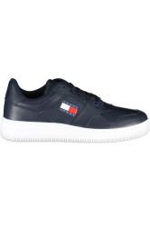 Tommy Hilfiger Men's Brand Logo Lace-up Non-Slip Sole Casual Navy Blue Sneaker