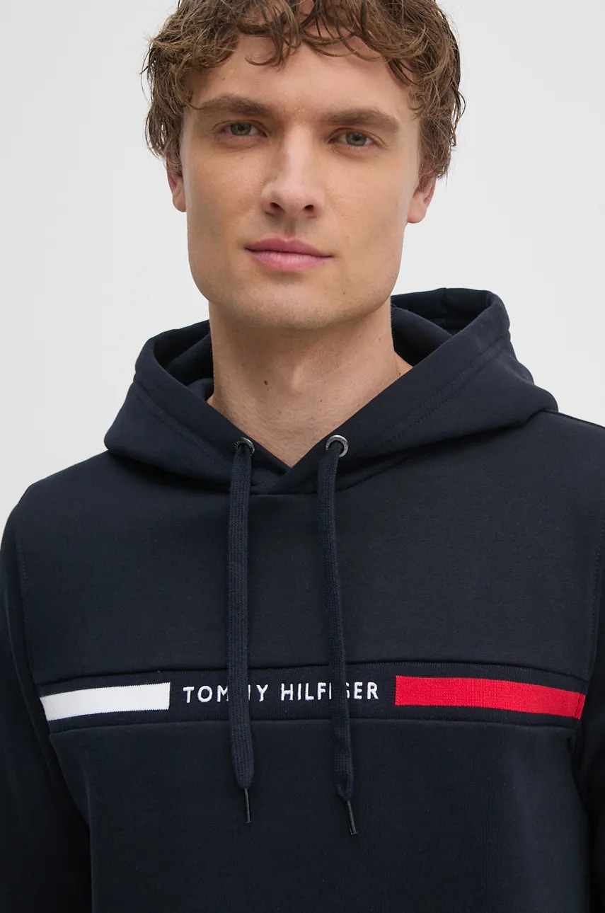 Tommy Hilfiger  mikina s kapucí pánská s bavlnou