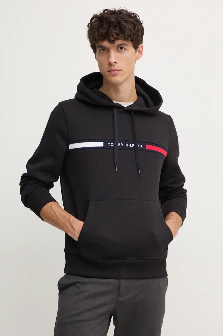 Tommy Hilfiger  mikina s kapucí pánská s bavlnou