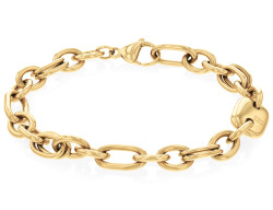 Tommy Hilfiger Módní náramek z pozlacené oceli Contrast Link Chain 2780788