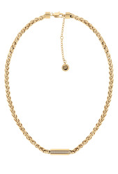 Tommy Hilfiger Módní pozlacený náhrdelník se zirkony 2780873