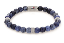 Tommy Hilfiger Modrý korálkový náramek ze sodalitu 2790436