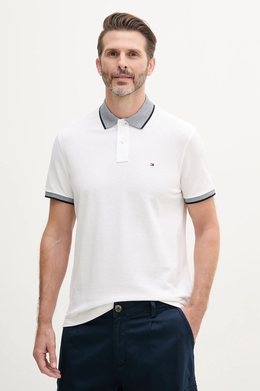 Tommy Hilfiger  polo pánské s příměsí lnu