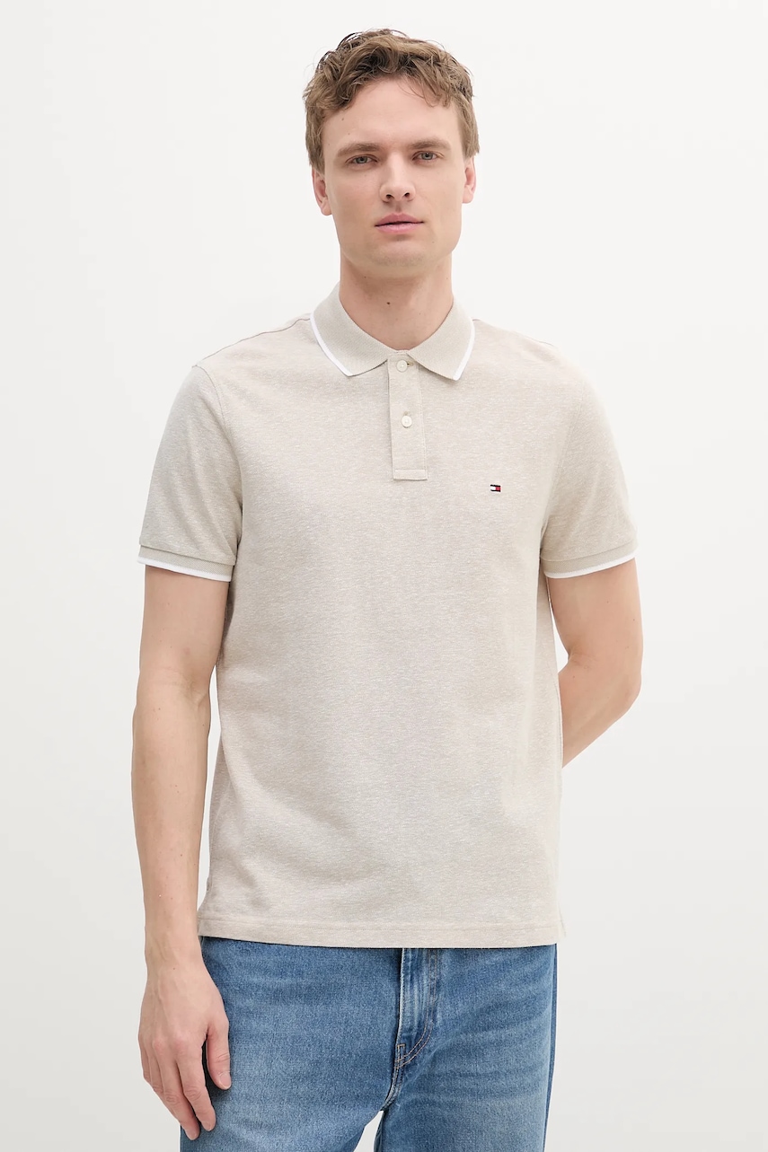 Tommy Hilfiger  polo pánské s příměsí lnu