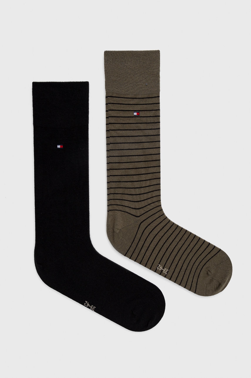 Tommy Hilfiger  ponožky pánské s bavlnou 2-pack