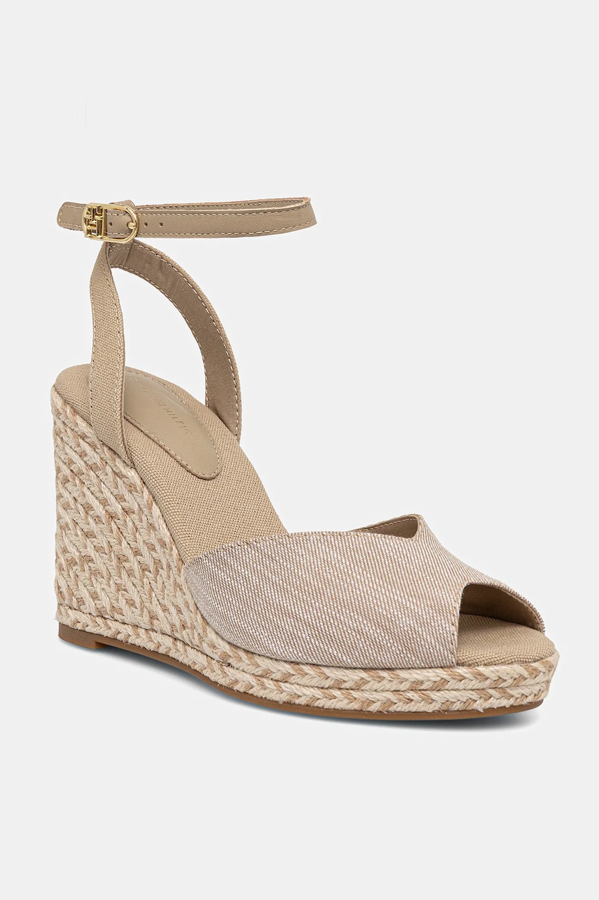 Tommy Hilfiger  Sandály  CHAMBRAY HIGH WEDGE ESPADRILLE