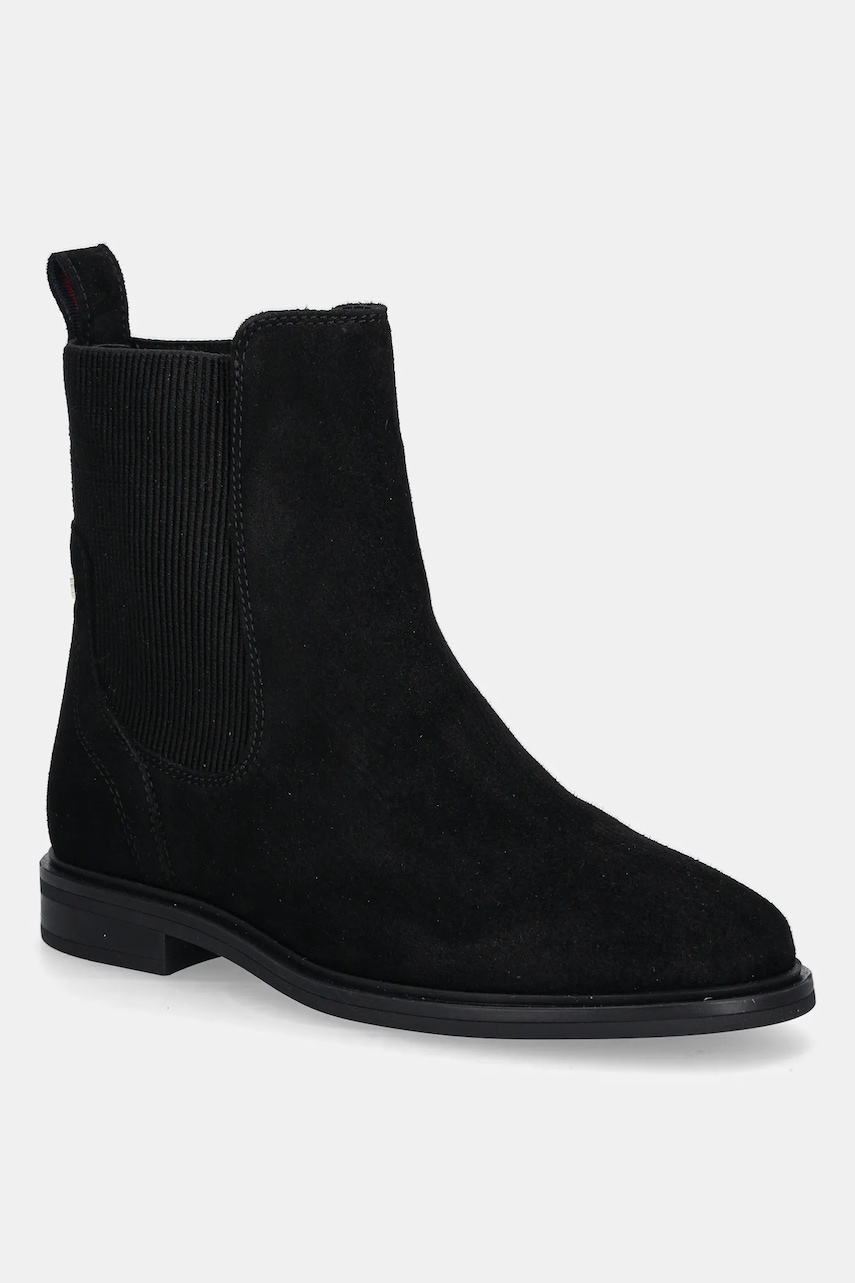 Tommy Hilfiger  Semišové kotníkové boty  FLAG SUEDE CHELSEA BOOT