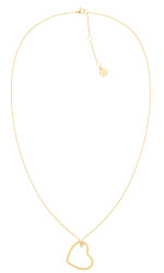 Tommy Hilfiger Slušivý pozlacený náhrdelník se srdíčkem Minimal Hearts 2780757