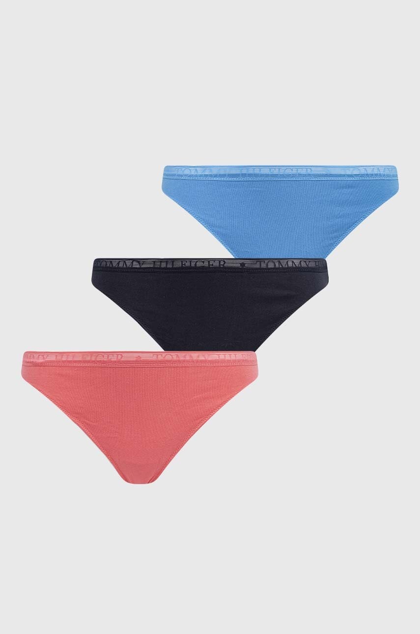 Tommy Hilfiger  tanga dámské bavlněné s elastanem 3-pack
