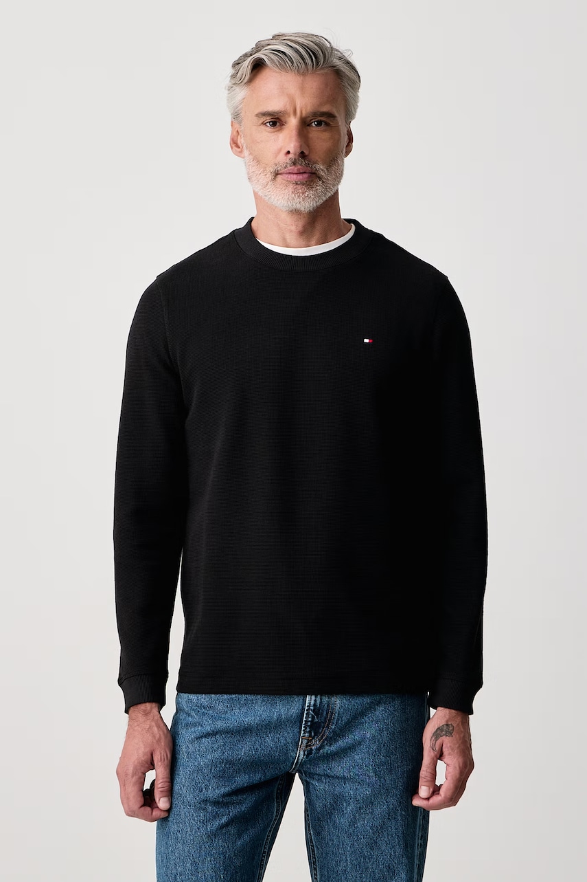 Tommy Hilfiger  tričko s dlouhým rukávem pánské s bavlnou