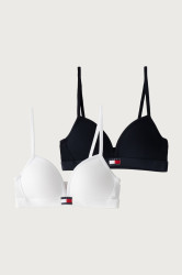 Tommy Hilfiger  trojúhelníková podprsenka dětská bavlněná s elastanem 2-pack