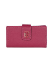 Tommy Hilfiger Wallet - TH OUTLINE LRG FLAP pink
