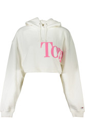 TOMMY HILFIGER WOMEN'S WHITE SWEATSHIRT WITHOUT ZIP