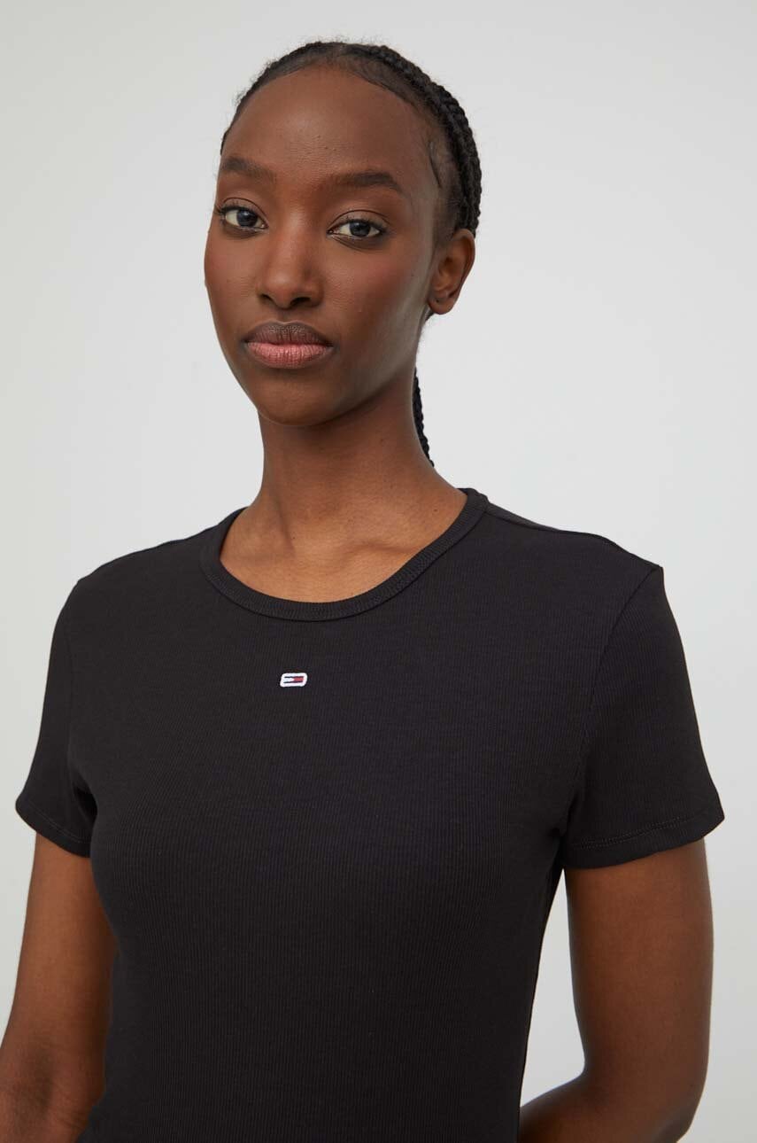 Tommy Jeans  basic tričko dámské bavlněné s elastanem