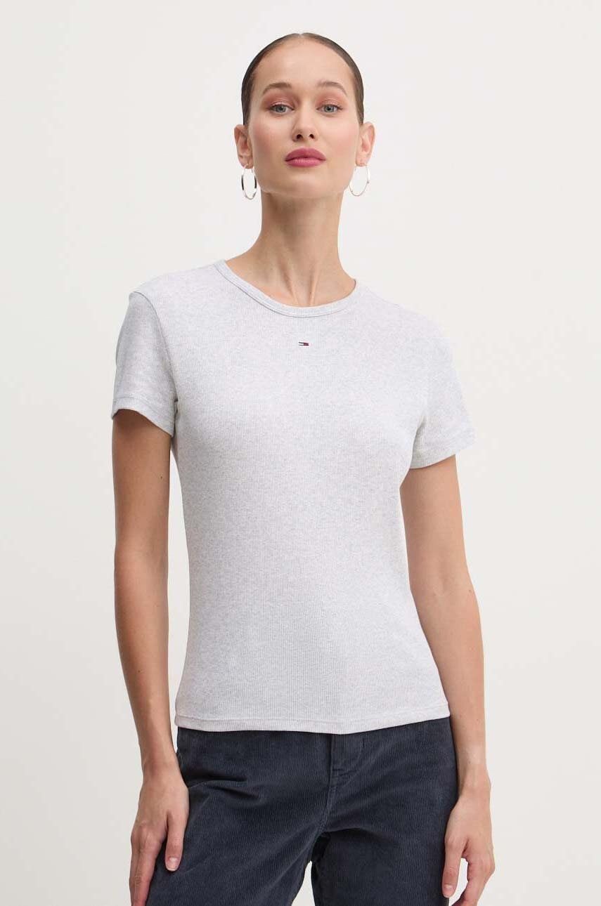 Tommy Jeans  basic tričko dámské bavlněné s elastanem
