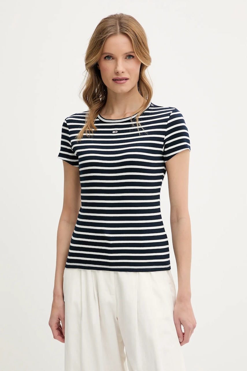 Tommy Jeans  basic tričko dámské bavlněné s elastanem