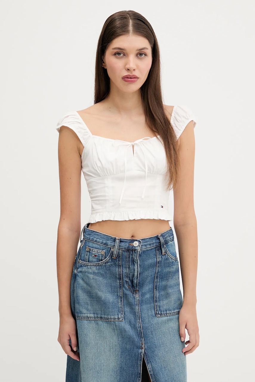 Tommy Jeans  Bavlněná halenka