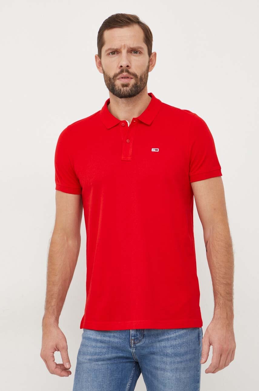 Tommy Jeans  Bavlněné polo tričko