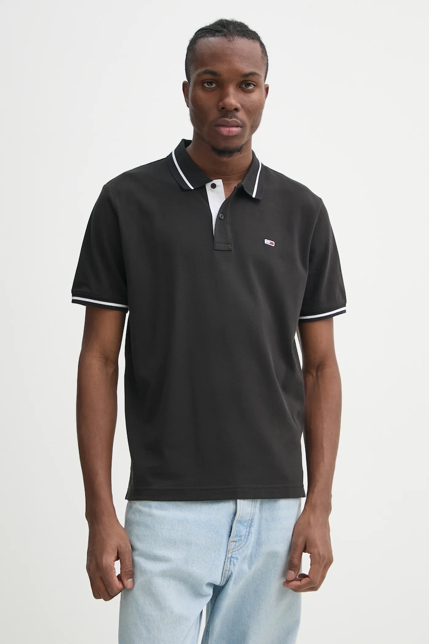 Tommy Jeans  Bavlněné polo tričko